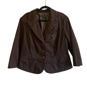 Calvin Klein Embroidered Preppy Y2K Blazer